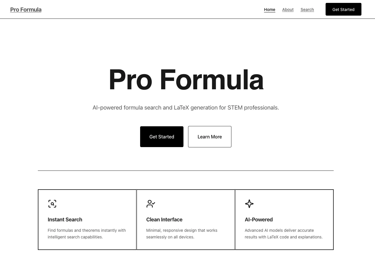 Home page overview